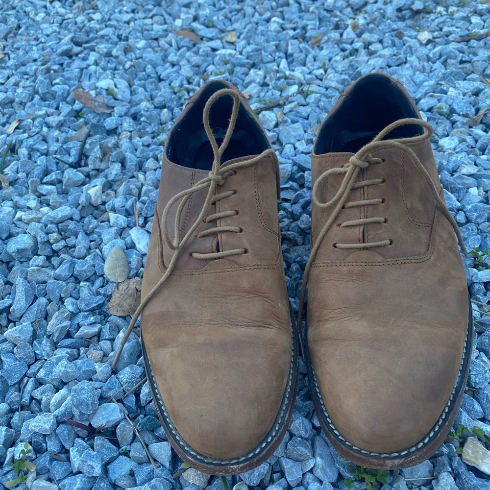 Nisolo 9.5 suede derby shoes